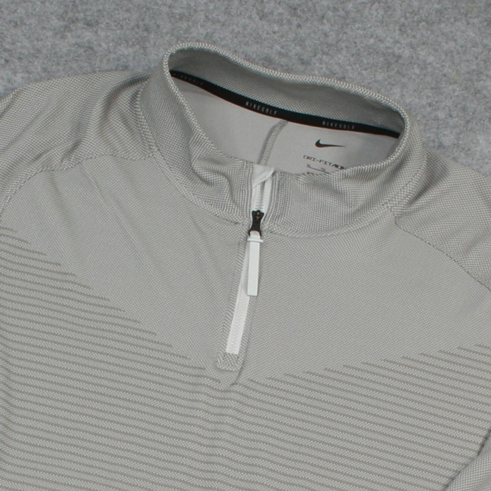 Nike Mens 1/4 Zip Pullover XL Grey Dri-FIT ADV Bellagio Las Vegas Mock Neck
